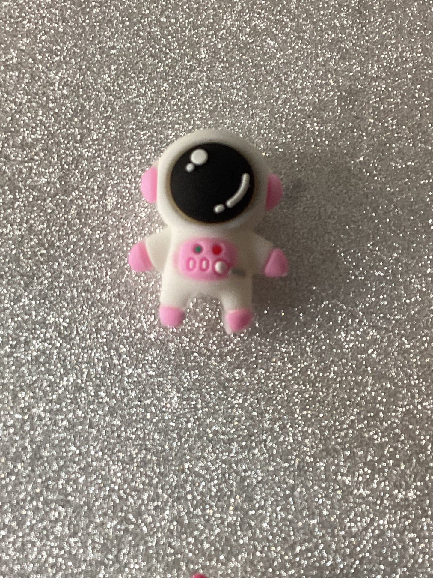 Pink astronaut pen topper