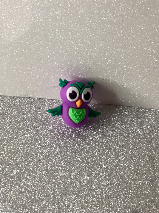 Purple owl pen topper