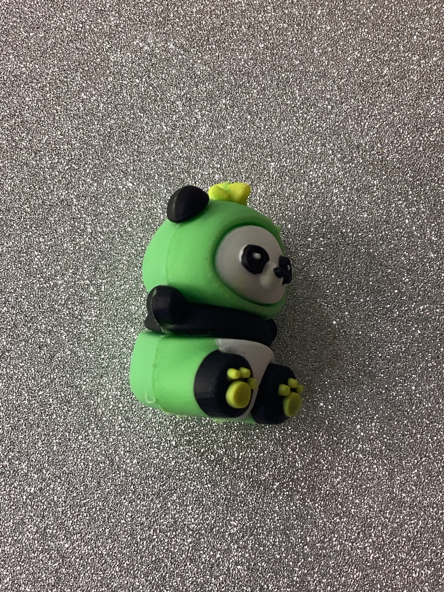 Green panda pen topper