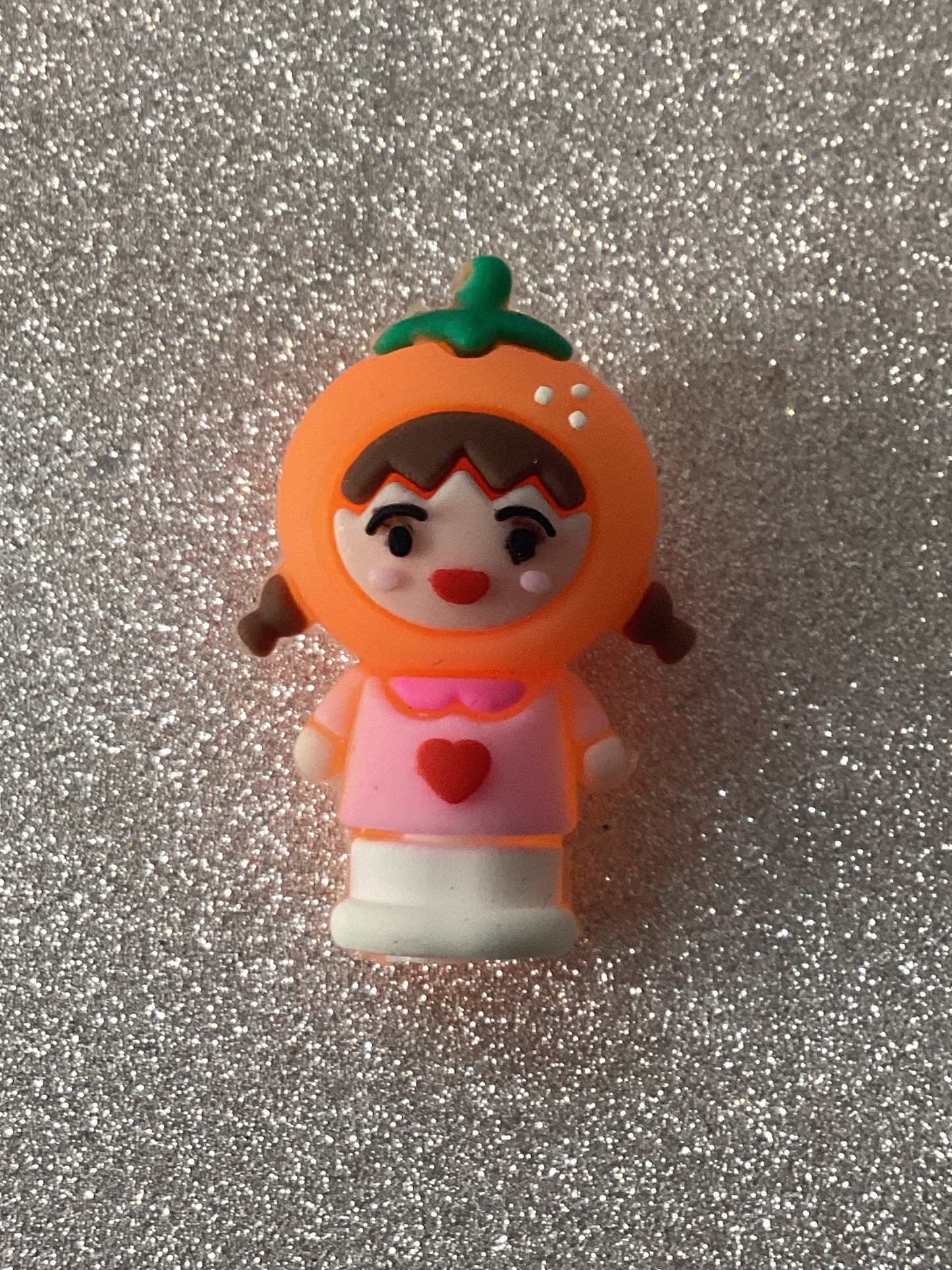 Orange girl pen topper